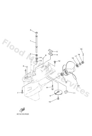 Diagram for LOWER CASING & DRIVE 2