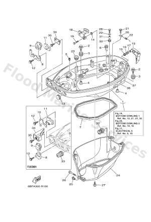 Diagram for BOTTOM COWLING 1