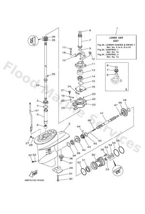 Diagram for LOWER CASING & DRIVE 1