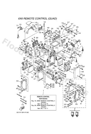 Diagram for DBW REMOTE CONTROL 4 (QUAD)