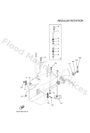 Diagram for LOWER CASING & DRIVE 2