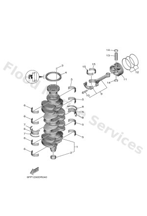 Diagram for CRANKSHAFT & PISTON