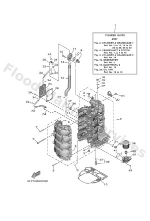 Diagram for CYLINDER & CRANKCASE 1