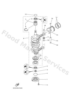 Diagram for CRANKSHAFT & PISTON