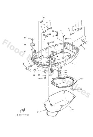 Diagram for BOTTOM COWLING