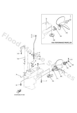 Diagram for LOWER CASING & DRIVE 2