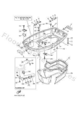Diagram for BOTTOM COWLING