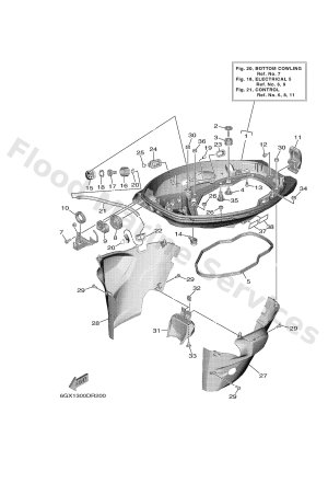 Diagram for BOTTOM COWLING