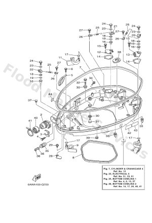 Diagram for BOTTOM COWLING 1