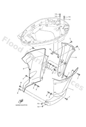 Diagram for BOTTOM COWLING 3