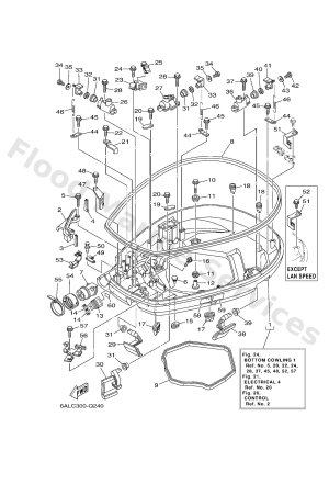 Diagram for BOTTOM COWLING 1