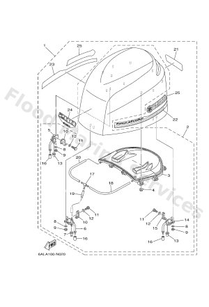 Diagram for TOP COWLING