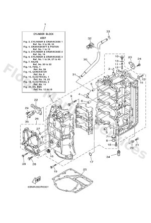 Diagram for CYLINDER & CRANKCASE 1