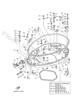 Diagram for BOTTOM COWLING 1