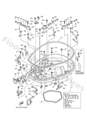 Diagram for BOTTOM COWLING 1