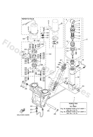 Diagram for POWER TRIM & TILT ASSY 1