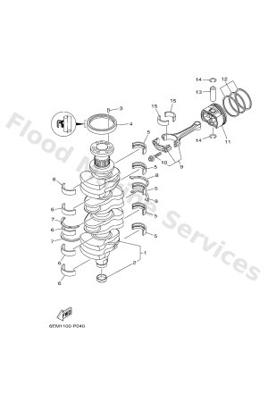 Diagram for CRANKSHAFT & PISTON