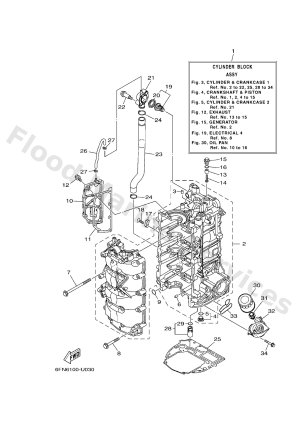 Diagram for CYLINDER & CRANKCASE 1