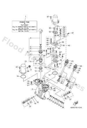 Diagram for POWER TRIM & TILT ASSY 1