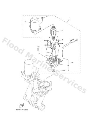 Diagram for POWER TRIM & TILT ASSY 2