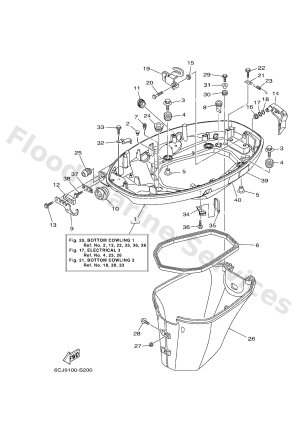 Diagram for BOTTOM COWLING 1