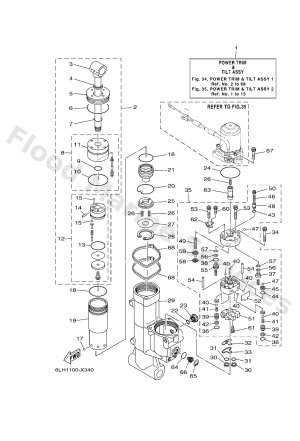 Diagram for POWER TRIM & TILT ASSY 1