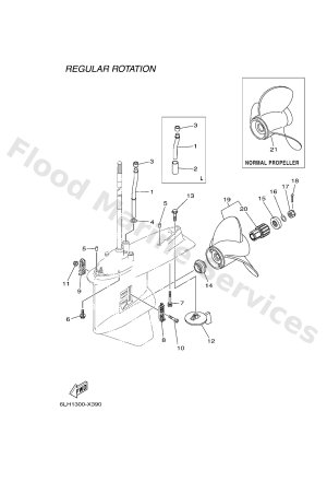 Diagram for LOWER CASING & DRIVE 2