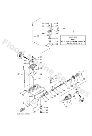 Diagram for LOWER CASING & DRIVE 1