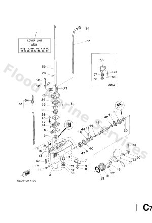 Diagram for LOWER CASING. DRIVE