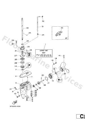 Diagram for LOWER CASING. DRIVE