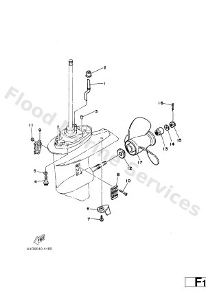 Diagram for LOWER CASING. DRIVE 2