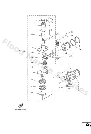 Diagram for CRANKSHAFT. PISTON