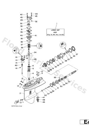 Diagram for LOWER CASING. DRIVE 1