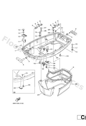 Diagram for BOTTOM COWLING