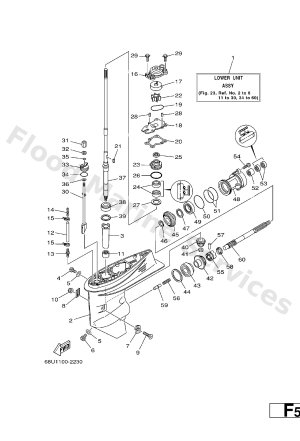 Diagram for LOWER CASING. DRIVE 1