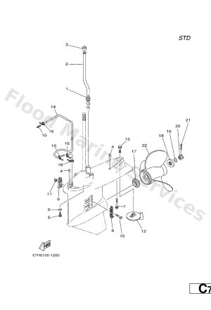 Diagram for LOWER CASING. DRIVE 2