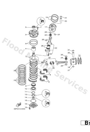 Diagram for CRANKSHAFT. PISTON