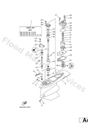 Diagram for LOWER CASING. DRIVE 1