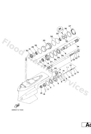 Diagram for LOWER CASING. DRIVE 2