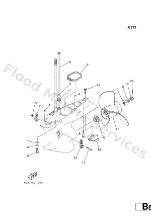 Diagram for LOWER CASING. DRIVE 2