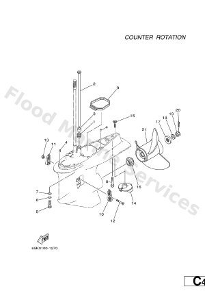 Diagram for LOWER CASING. DRIVE 4
