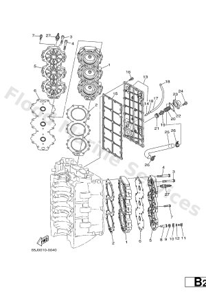 Diagram for CYLINDER. CRANKCASE 2