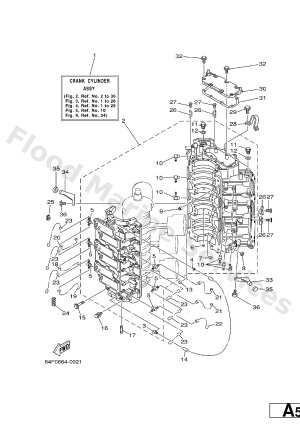Diagram for CYLINDER. CRANKCASE 1