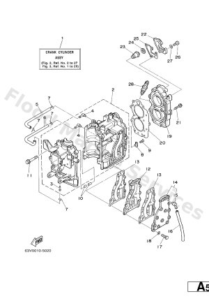 Diagram for CYLINDER. CRANKCASE