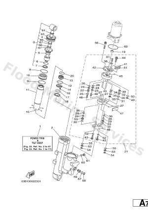 Diagram for POWER TRIM & TILT ASSY 1