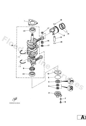 Diagram for CRANKSHAFT. PISTON