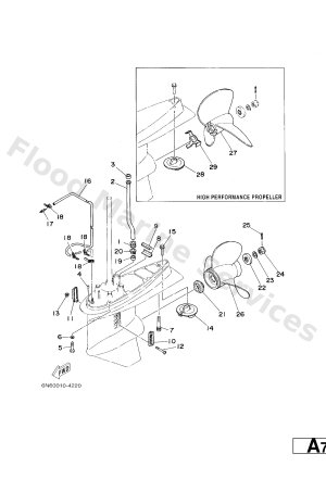 Diagram for LOWER CASING. DRIVE 2