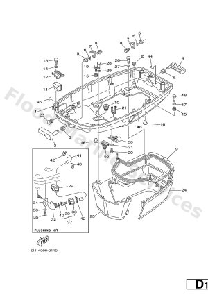 Diagram for BOTTOM COWLING