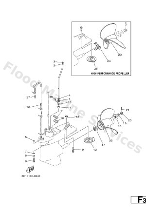 Diagram for LOWER CASING. DRIVE 2