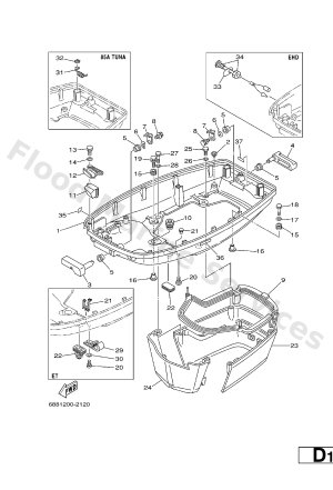 Diagram for BOTTOM COWLING